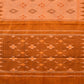 Orange Pochampally Ikat Handloom Saree with Checks and Border Design No Blouse - Global Threads | Swadesiicart