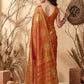 Anaita Orange Tissue Silk Woven Saree With Blouse