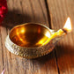 Tied Ribbons Set Of 4 Solid Brass Oil Lamp Diyas | Swadesiicart