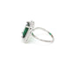 green stone ring (Green) - Ruby Raang | Swadesiicart
