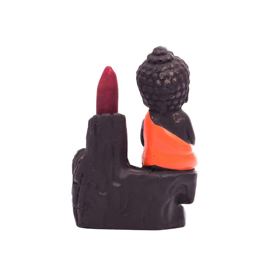 eCraftIndia Meditating Monk Buddha Idol - Swadesiicart
