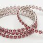 NVR Women's Set of 4 Pink CZ Stone-Studded Handcrafted Bangles - Swadesiicart