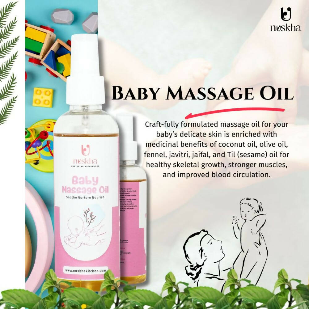 Nuskha Baby Massage Oil - Swadesiicart