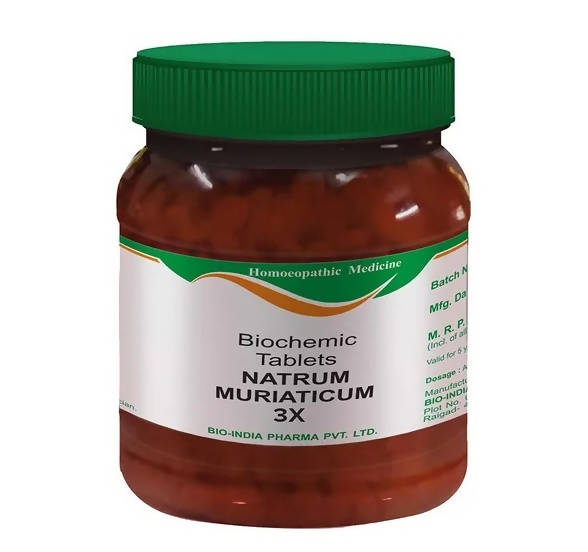 Bio India Homeopathy Natrum Muriaticum Biochemic Tablets | Swadesiicart