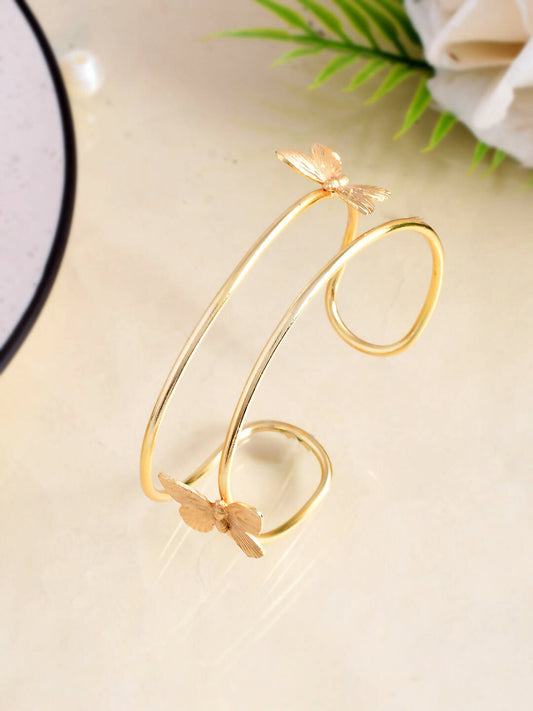 VOJ Women Gold Color stainless steel Bracelet - VOJ (Valley Of Jewellery)
