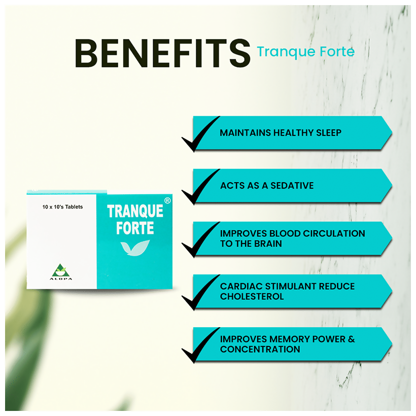 Alopa Herbal Tranque Forte Tablets | Swadesiicart