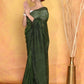 Very Much Indian Mul Cotton Khadi Design Handloom Woven Saree - Green | Swadesiicart