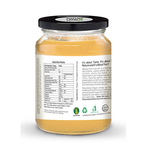 Nature Land Organics Pineapple Jam - Swadesiicart
