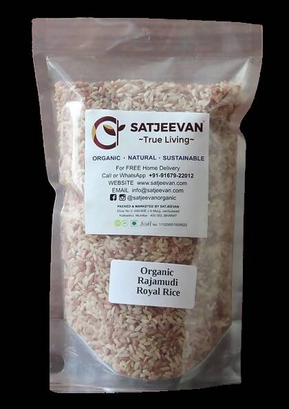 Satjeevan Organic Hand-Pounded Rajamudi Rice - Swadesiicart