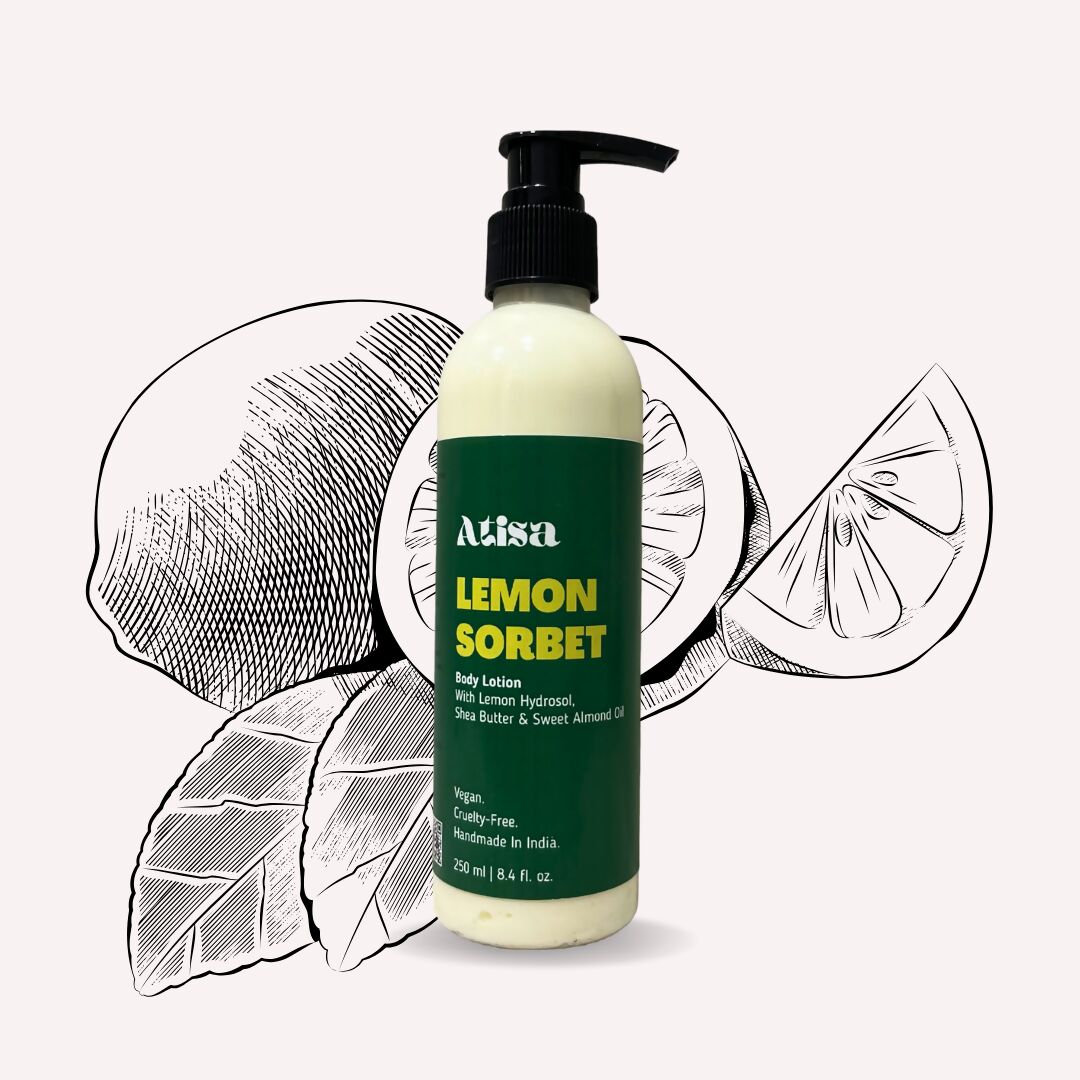 Atisa Lemon Sorbet Body Lotion | Swadesiicart