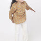 Breathables Kids Cotton Night Suit – Yellow Camel Print Kurta & Pyjama Co-Ord Set For Boys & Girls