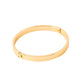 NVR Men's Gold Metal Interlock Kada Bracelet - Swadesiicart