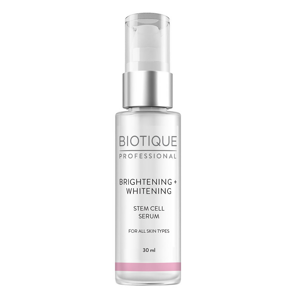 Biotique Professional Brightening + Whitening Stem Cell Serum | Swadesiicart