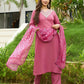 The52 Gajri Women's Beautiful Embroidered Rayon Fabric with Straight Kurta, Pant and Dupatta Set - Swadesiicart