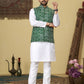 Anaita Green Printed Soft Cotton Straight Kurti Kurta