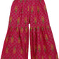 Ahalyaa Magenta Cotton Printed Kids Kurta Sharara Set With Dupatta For Girls | Swadesiicart