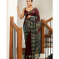 Arfa Fashion House Maroon Georgette Sequince Saree