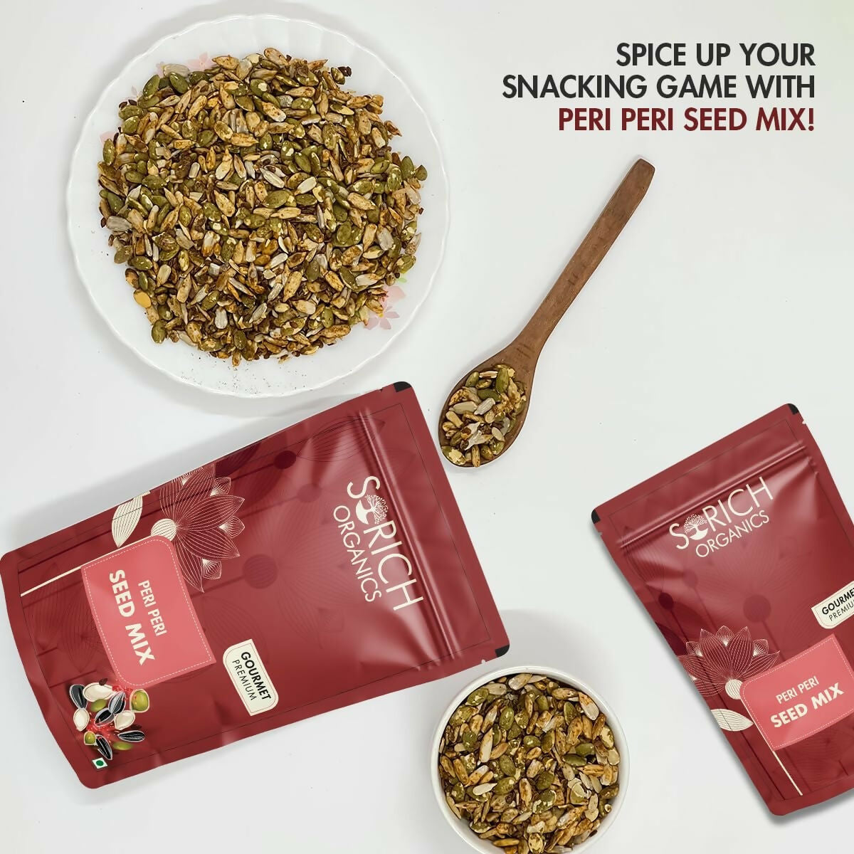 Sorich Organics Peri Peri Seed Mix - Swadesiicart