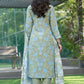 BulBul Fashionista Green Cotton Kurta Set with Dupatta - Swadesiicart