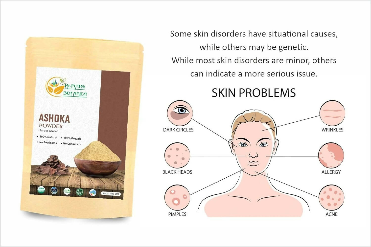 Herbs Botanica Ashoka Powder | Swadesiicart