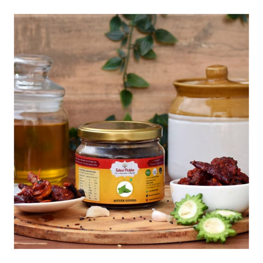 Tulasi Pickles Kakarkaya Pickle (Bittergourd) - Swadesiicart