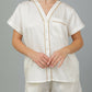 Breathables Women Cotton Night Suit Shirt And Shorts Co-Ord Set I Nightwear | Loungewear Set In Solid Colours