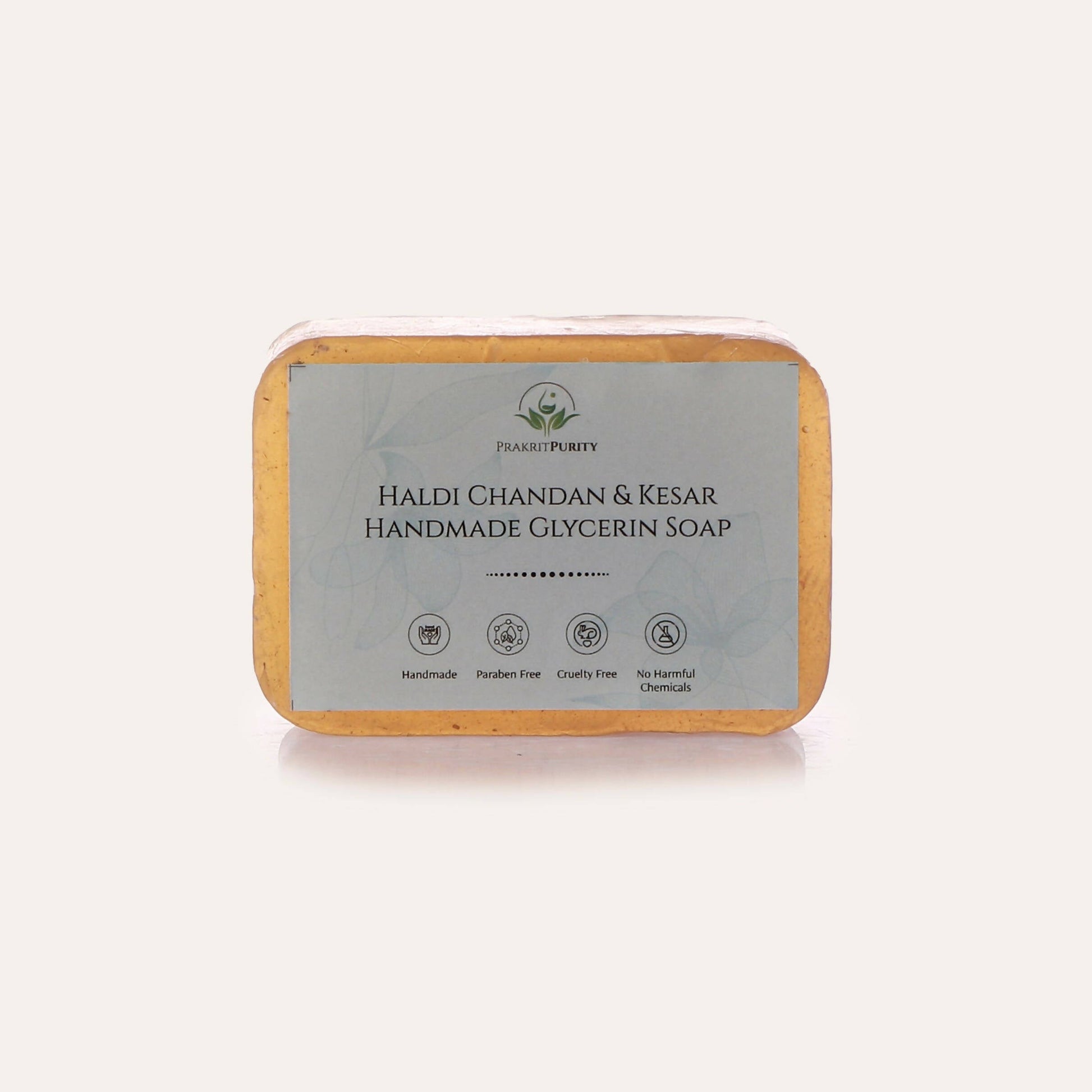 PrakritPurity Haldi Chandan & Kesar Handmade Glycerin Soap | Swadesiicart