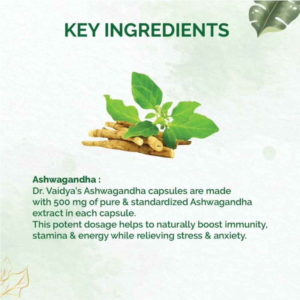 Dr. Vaidya's Ashwagandha Capsules | Swadesiicart