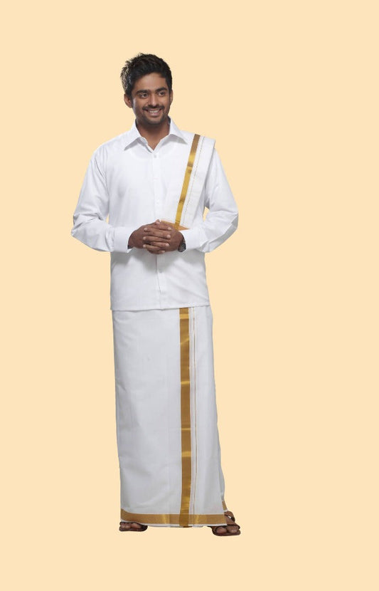 Rajavivaha Cotton White Color Shirt | Swadesiicart