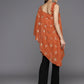 Ahalyaa Women's Traditional wear Tunic - Orange | Swadesiicart