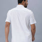 Ramraj Cotton Mens Half Sleeve Formal Poly Cotton White Shirt | Swadesiicart