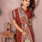 Aastha Fashion Grey Kalamkari Silk Zari Woven Saree