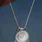 NVR Women's Silver-Toned German Silver Oxidised Pandent | Swadesiicart