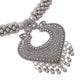 NVR Women Silver Toned Oxidised Jewellery Set - Swadesiicart