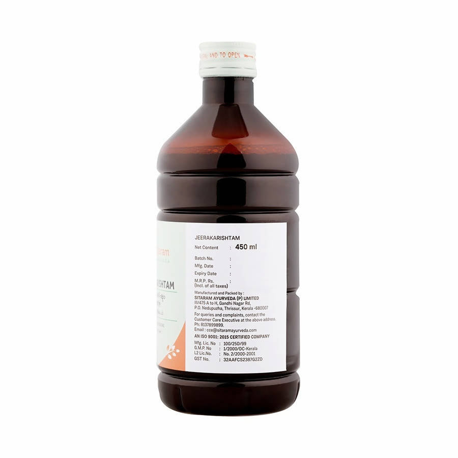 Sitaram Ayurveda Jeerakarishtam Syrup | Swadesiicart