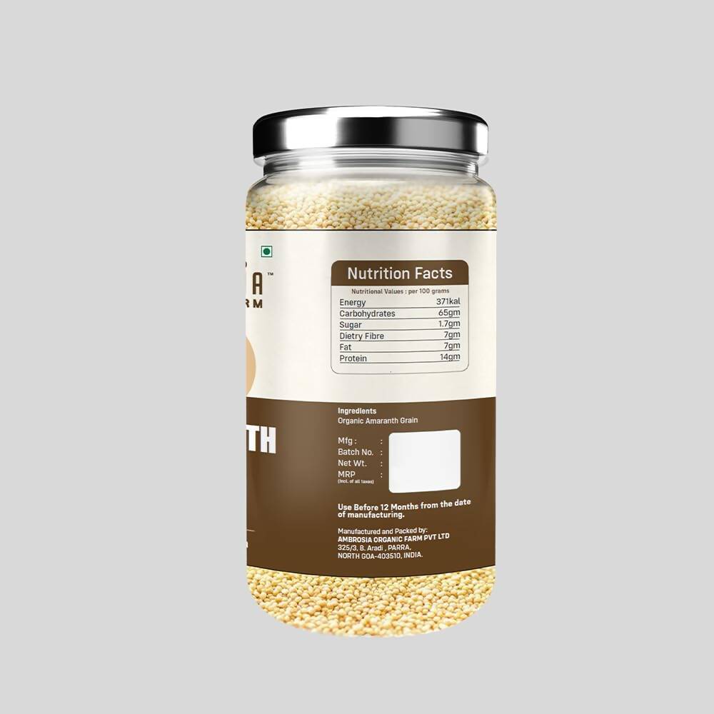 Ambrosia Organic Farm Amaranth Grains | Swadesiicart