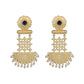 Joban Fashion Women Matte Gold Brass Earrings | Swadesiicart