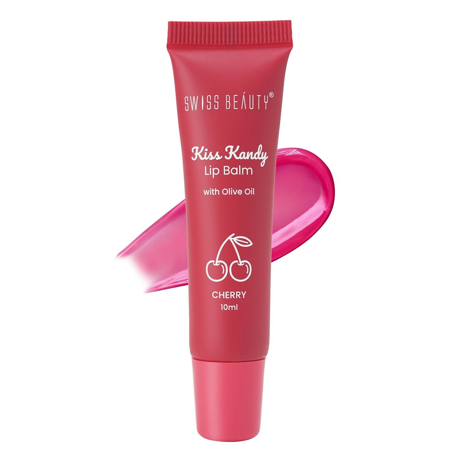 Swiss Beauty Kiss Kandy Lip Balm with Olive Oil - Cherry | Swadesiicart