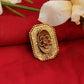 Mominos Fashion Joharkamal Gold-Polished Stone Studded Adjustable Finger Ring - Design 018 | Swadesiicart