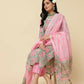 Designer Stylish Pink Cotton Blend Stitched Suit With Dupatta - Tanisha | Swadesiicart