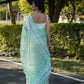 Vamsee Kamal Sea Green Organza Saree - Swadesiicart