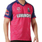 Rajasthan Royals Men Pink Typography Printed Half Sleeves Jersey IPL, T20 | Swadesiicart
