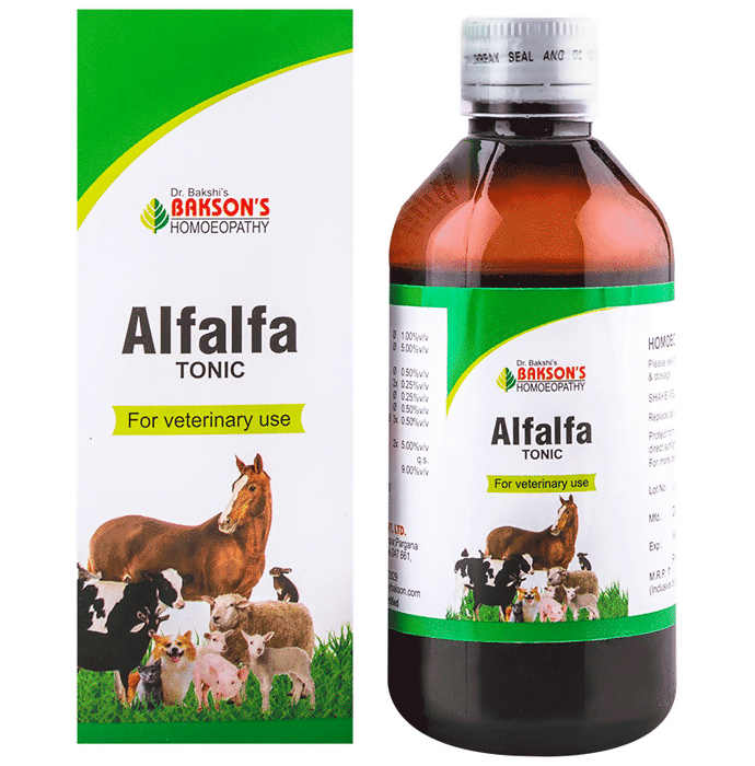 Bakson's Homeopathy Alfalfa Tonic For Veterinary Use | Swadesiicart