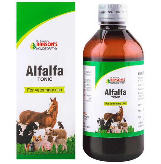 Bakson's Homeopathy Alfalfa Tonic For Veterinary Use - Limited Time Offer - Swadesiicart