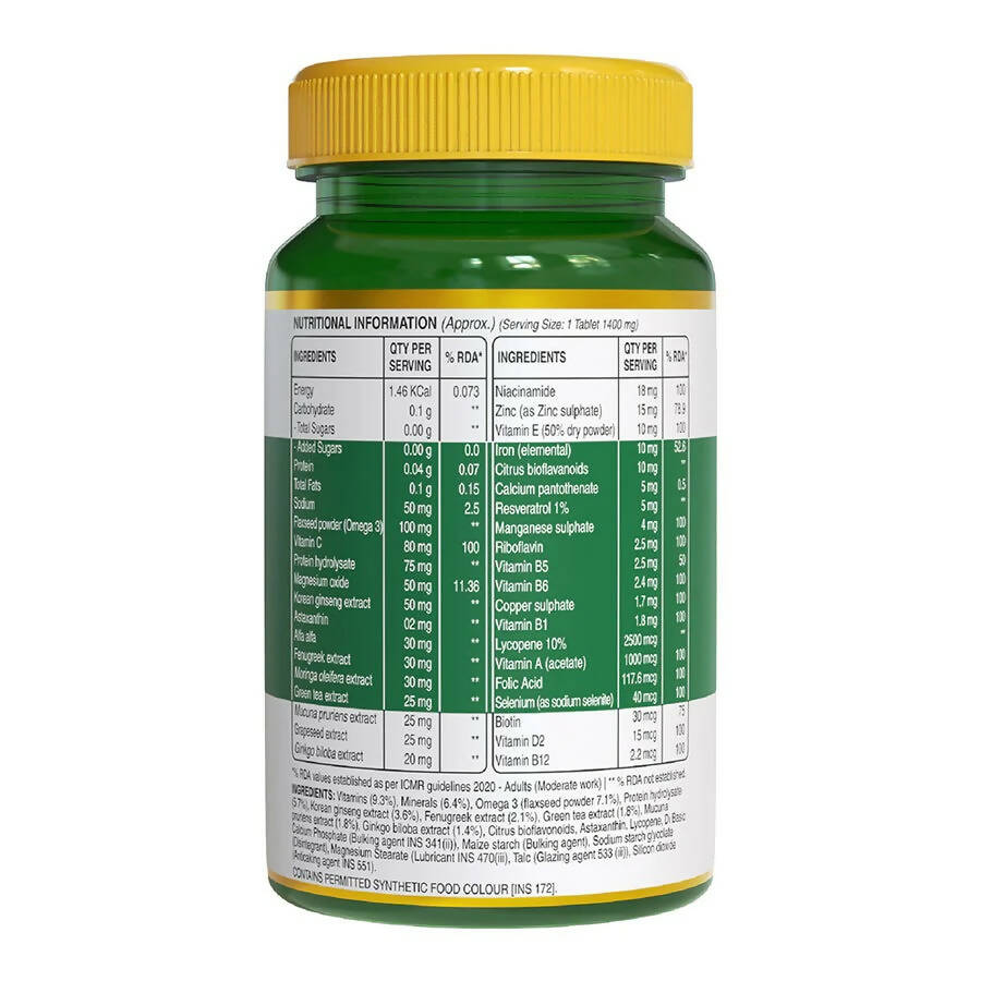 Pure Nutrition Multivitamin For Men Veg Tablets | Swadesiicart