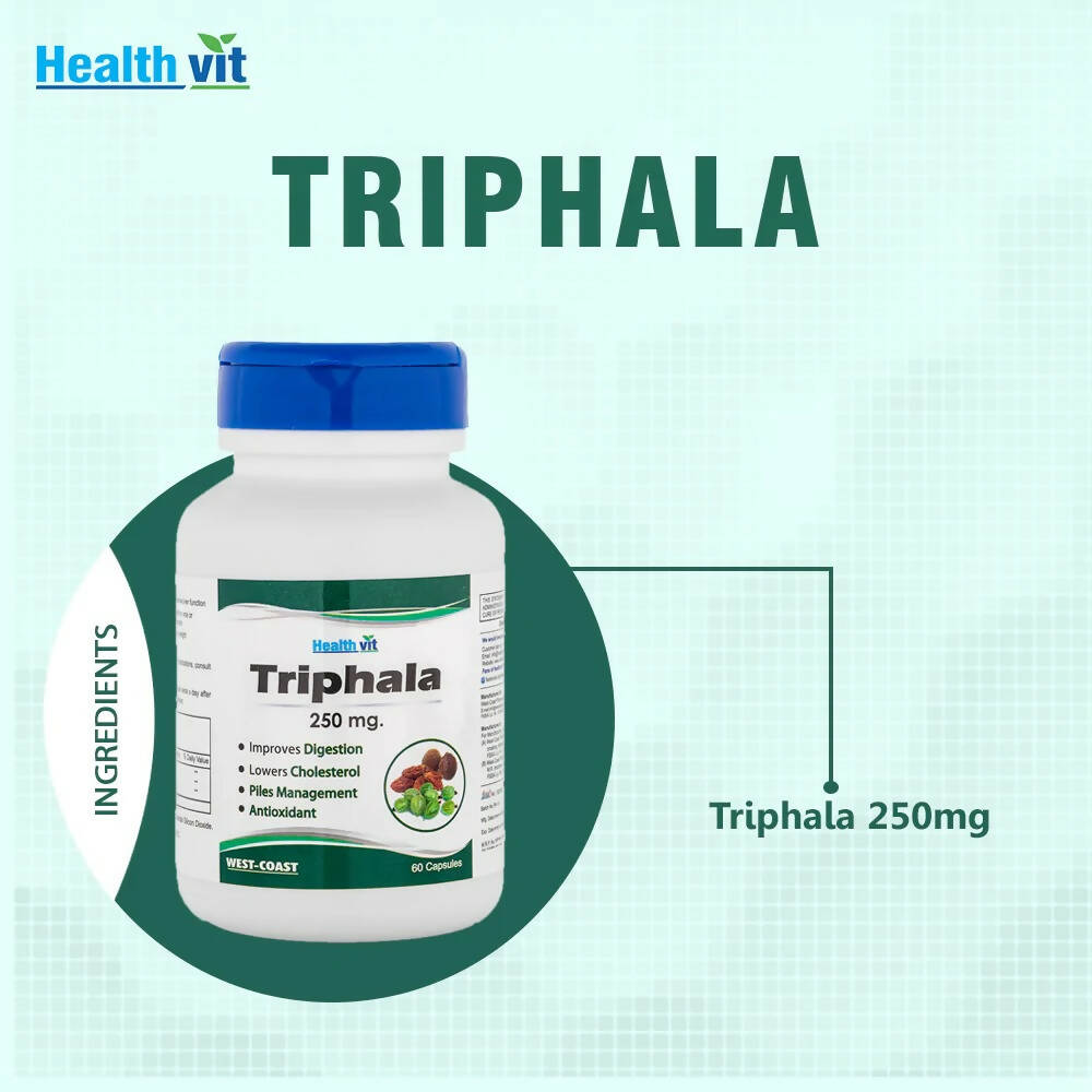Healthvit Pure Herb Triphala Capsules | Swadesiicart
