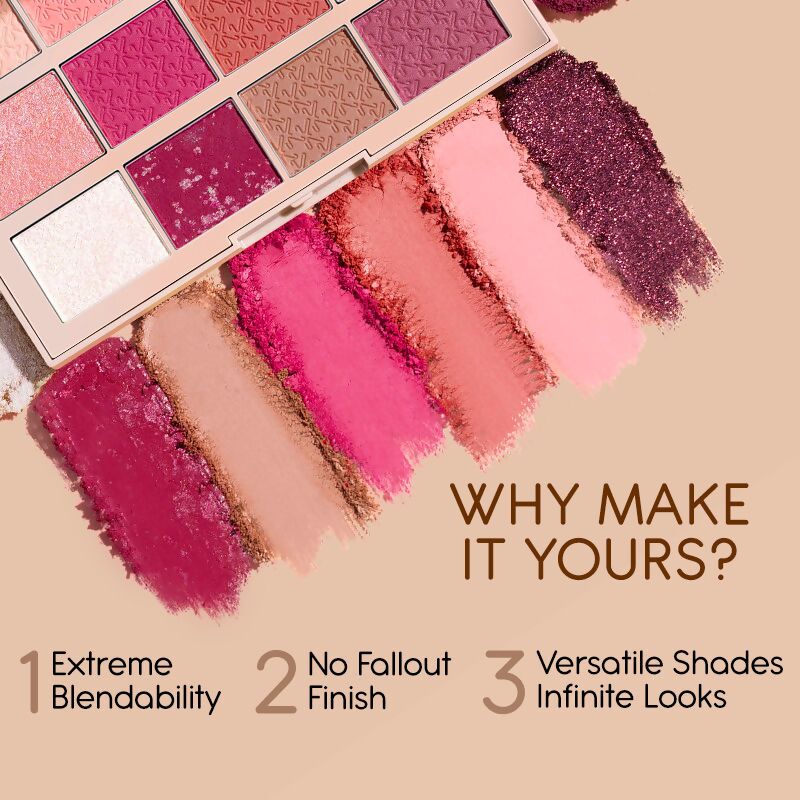 Kay Beauty By Katrina Kaif Multi Texture Eyeshadow Palette - Twilight | Swadesiicart
