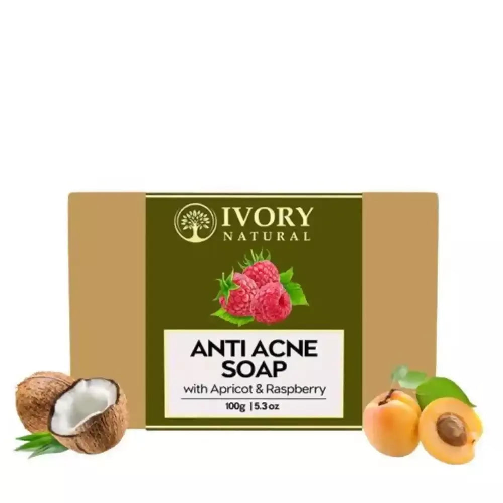Ivory Natural Anti Acne Soap - Restore Radiance & Nourish Skin For Both Men & Women | Swadesiicart