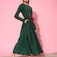 Ahalyaa Women's Traditional wear Ethnic Dress - Green | Swadesiicart