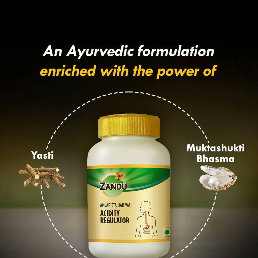 Zandu Amlapitta Har Vati, Acidity Regulator Tablets | Swadesiicart
